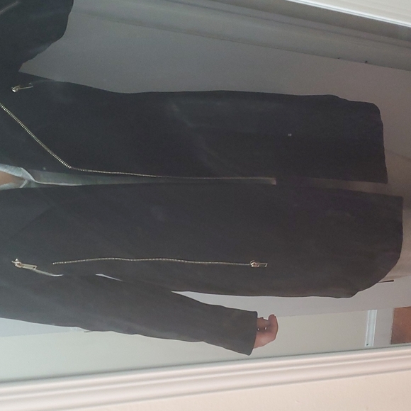 Black jacket with zipper, h&m, size 2,lined - Picture 4 of 5